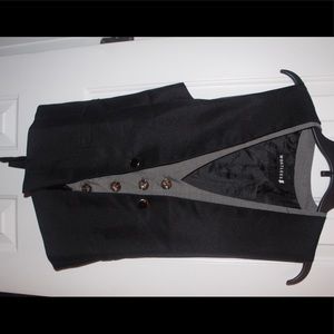 Cute Black and Gray Vest/ Two layers